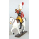Figurine de trompette des gendarmes d'élite à cheval (1804), culotte jaune CBG Mignot.