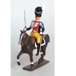 Figurine de cavalier des gendarmes d'élite à cheval (1804) CBG Mignot.