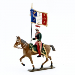 Figurine CBG Mignot d'étendard des mameluks à cheval (1810).