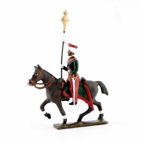 Figurine CBG Mignot de porte-toug des mameluks à cheval (1810).