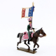 Figurine d'étendard des lanciers de berg (1809) CBG Mignot.