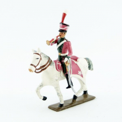 Figurine de trompette des lanciers de berg (1809) CBG Mignot.