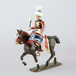 Figurine de Timbalier des Cuirassiers CBG Mignot.