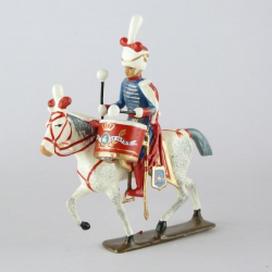 Figurine de Timbalier des Chasseurs à cheval CBG Mignot.
