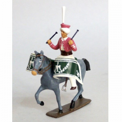 Figurine CBG Mignot de Timbalier des 7e Régiment de Chasseurs à Cheval ( 0285 Mus).