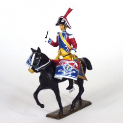 Figurine de Timbalier des Musique des Gendarmes d'Elite CBG Mignot.