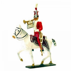 Figurine de trompette des Chevau-léger lanciers de Berg CBG Mignot.