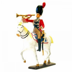Figurine de trompette des Gendarmes d'élite CBG Mignot.