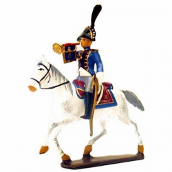 Figurine de trompette des Grenadiers de la Garde à cheval CBG Mignot.