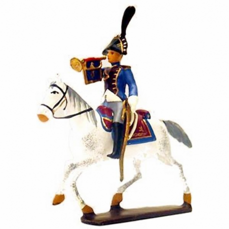 Figurine de trompette des Grenadiers de la Garde à cheval CBG Mignot.