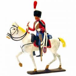 Figurine CBG Mignot de trompette des Hussards.