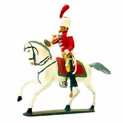 Figurine de Trompette attribué au 1er Régiment de Cuirassiers CBG Mignot.
