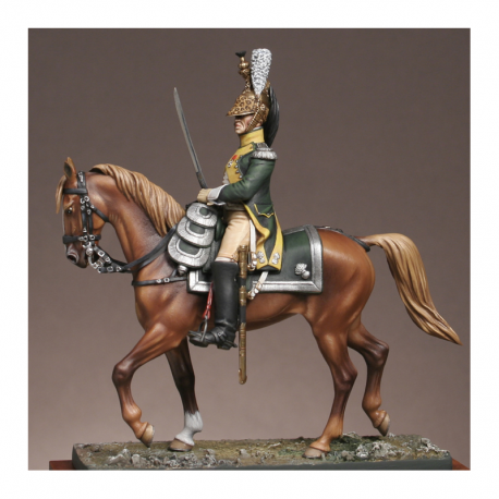 Figurine d'Officier du 19ème régiment de Dragons 1809 Métal Modèles.