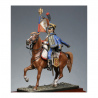 Figurine de Porte-aigle du 9ème régiment de hussards 1809 Métal Modèles.