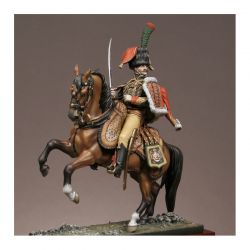 Figurine d'Officier de chasseurs à cheval de la garde Métal Modèles.