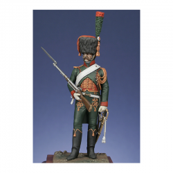 Figurine de Chasseur à cheval de la Garde 1807 tenue d'escorte Metal Modeles.