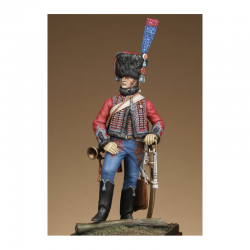Figurine de Trompette des chasseurs à cheval de la Garde en petite tenue Métal Modèles.