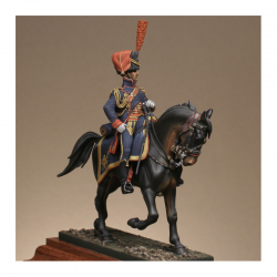 Figurine de Lieutenant de l'artillerie à cheval de la garde Métal Modeles.