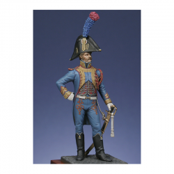 Figurine de Trompette - major des chasseurs à cheval de la Garde 1807 Métal Modeles 54mm.
