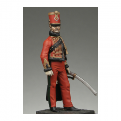 Figurine d'Officier du 2ème rgt. de chasseurs - jeune garde Métal Modeles.