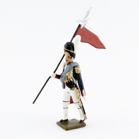 Figurine de 2ème Porte Aigle (Rouge) des grenadiers de la garde CBG Mignot.