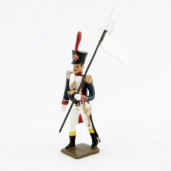 Figurine de 3ème Porte Aigle (Blanc) des fusiliers saint cyr (1812) CBG Mignot.