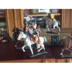 Figurine de trompette des chasseurs de la garde à cheval (1809) CBG Mignot.
