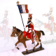Figurine d'étendard du 2e rgt de chevau-legers lanciers (hollandais), lanciers rouges (1812 CBG Mignot.