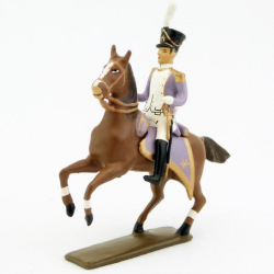 Figurine d'officier à cheval des voltigeurs du 33ème de ligne (1806)CBG Mignot.