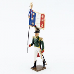 Figurine de drapeau des flanqueurs-chasseurs de la garde (1811) CBG Mignot.