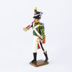 Figurine de clairon des flanqueurs-chasseurs de la garde (1811) CBG Mignot.