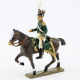 Figurine d'officier à cheval des flanqueurs-chasseurs de la garde (1811) CBG Mignot.