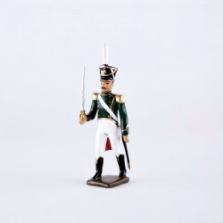Figurine CBG Mignot d'officier des flanqueurs-grenadiers de la garde (1813).