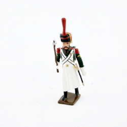 Figurine CBG Mignot de sapeur des flanqueurs-grenadiers avec hache.