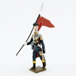 Figurine de 2e porte-aigle du génie de la garde (1812) CBG Mignot.