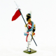 Figurine CBG Mignot de 2ème Porte-aigle du 3e rgt de grenadiers de la garde (ex-hollandais) (1812).