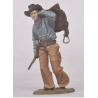 Figurine Andrea 54mm,Saddle up ,Figurine de Cowboy peinte.
