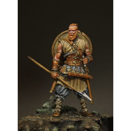 Figurine de guerrier Viking 54mm résine.
