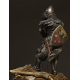 Figurine résine de chevalier du XIVeme siècle.