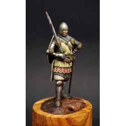 Figurine de chevalier à Crecy au XIVeme siècle résine.