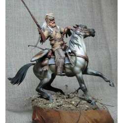 Figurine de trappeur à cheval 75mm Mercury Models.