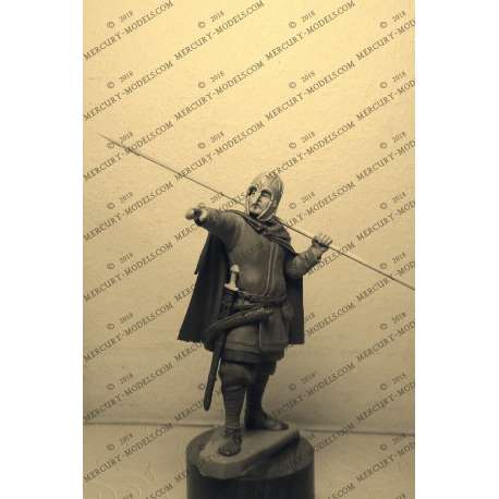 Figurine de guerrier Viking en résine 75mm Mercury Models.