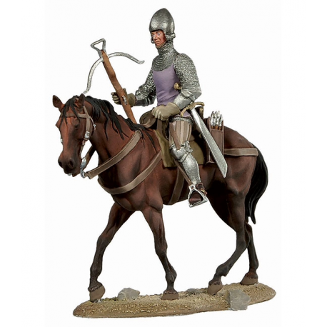 Figurine d'arbaletrier à cheval 54mm.