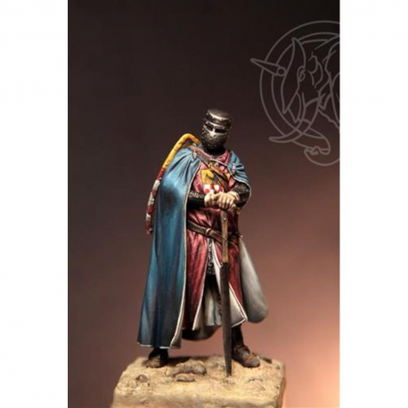 Figurine médiévale,Chevalier Germanique XIIIe siècle.Romeo Models 54mm 