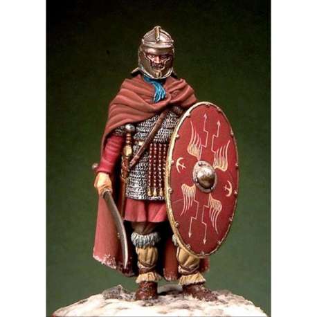 Figurine d'auxiliaire Romain IIeme siècle 54mm.