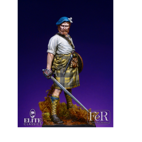Figurine de highlander FeR Miniatures 75mm.