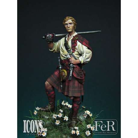Figurine de Rob Roy 75mm FeR Miniatures.