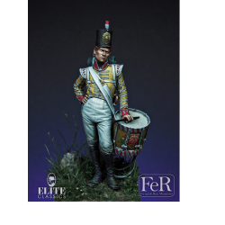 Figurine de Drummer Boy, 77th East Middlesex, 1808 FeR Miniatures 54mm.