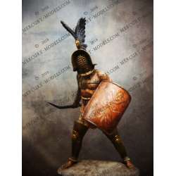 Figurine de gladiateur Romain en 75mm résine.