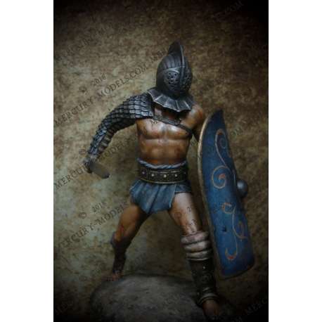 Figurine de gladiateur secutor 75mm résine Mercury Models.